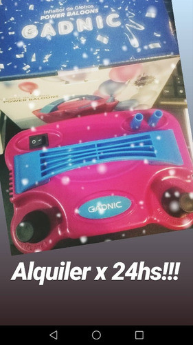 Alquiler 24hs!! Inflador De Globos Electrico Gadnic!!! 1