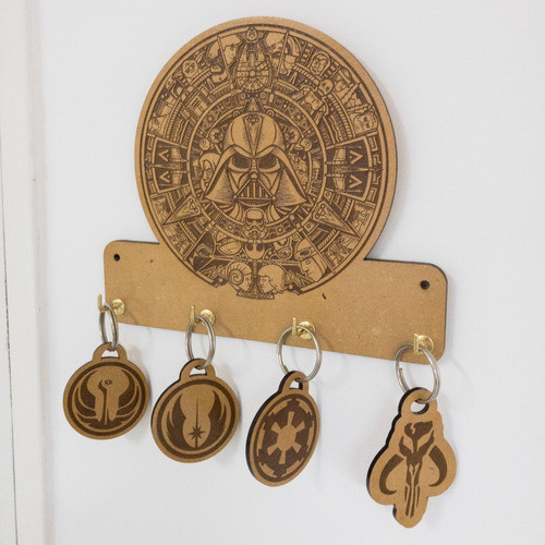 Porta Llaves Star Wars De Madera 1