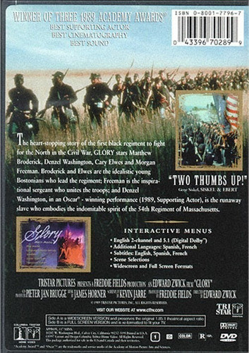 Dvd Glory / Tiempos De Gloria 1