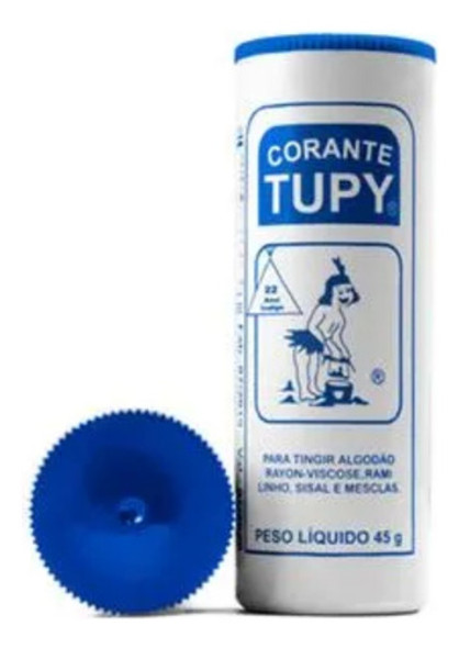 Corante Tupy, Tinta Tintura Tingir Roupa Azul Indigo 0