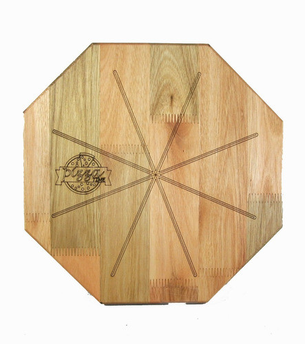 Tabla Para Pizza Madera Eucalipto Octogonal 0