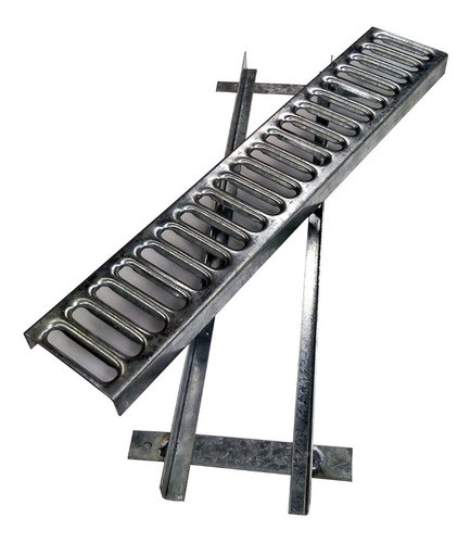 Rejilla Rejillon  Garage  Cincado  Con Marco 10 Cm X 50 Cm 1