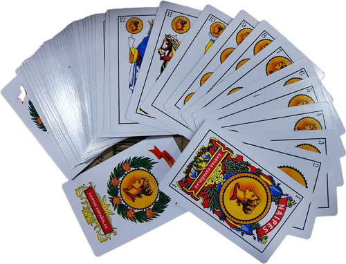 Cartas Españolas Plastificadas X50 Naipes X 3 Unidades 1