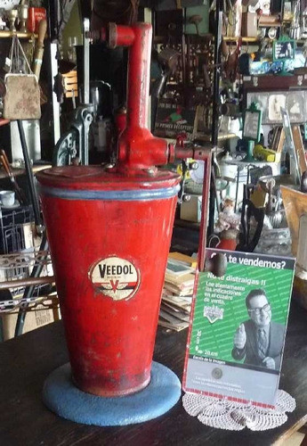 Antiguo Engrasador Veedol De Taller (2539) 1