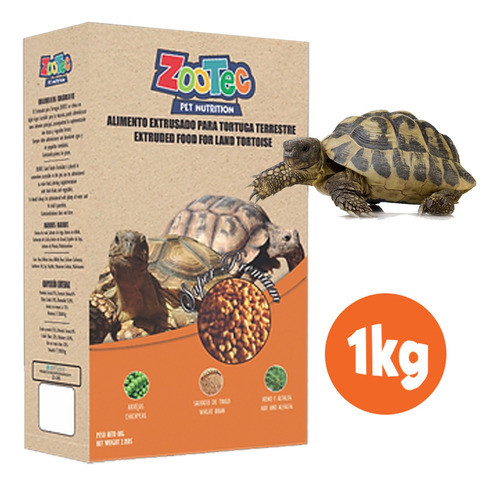 Alimento Tortuga Balanceado Terrestre Nutribits Zootec 1kg 1
