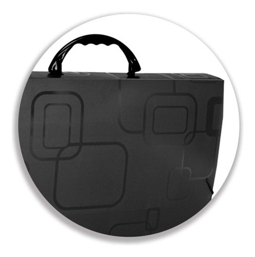 Maleta Plástica Oficio Cor Preta 360x43x260mm Dello 1