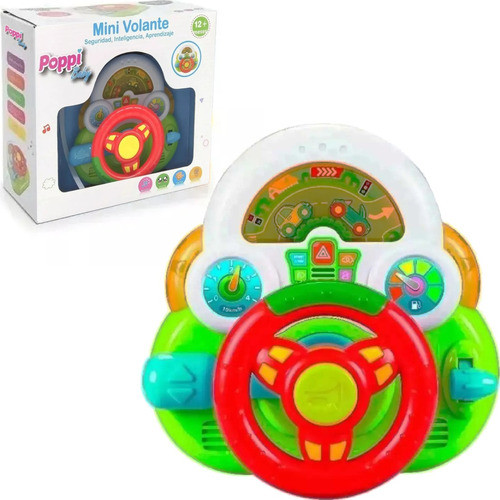 Volante Juguete Interactivo Para Bebe Con Luz Sonido 0