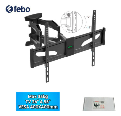 Soporte Pared Esquina Tv 26  A 55   Hasta 35kg 400x400mm 1