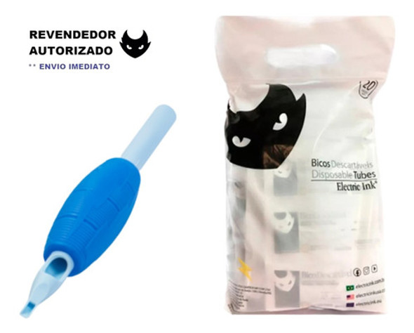 Biqueira 9mg Fechado 19mm - Electric Ink  20un Para Tatuagem 1