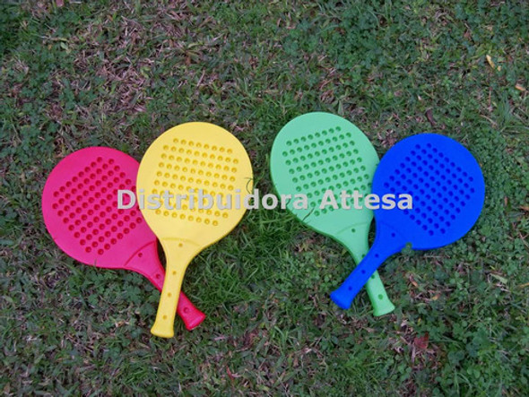 2 Paletas Pesadas + 1 Pelota Repuesto Tenis Orbital Serabot 0