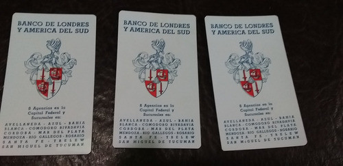 Lote 3 Almanaque 1959/60  Banco De Londres Y América Del Sud 0