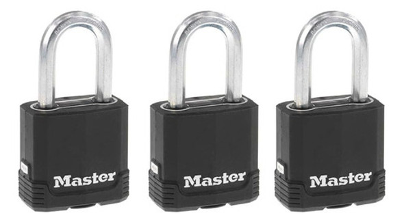 Candado Master Lock M115xdlf C/llave/3pcs/aleación D/acero 0