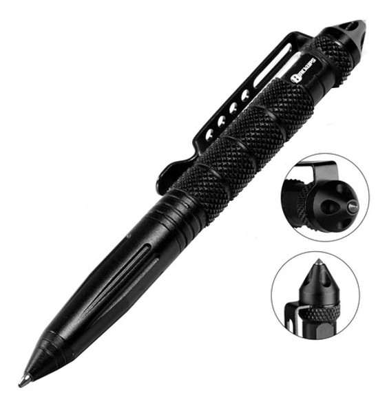Caneta Tática Blackops Iron Quebra Vidro - Ponta Tungstênio 0