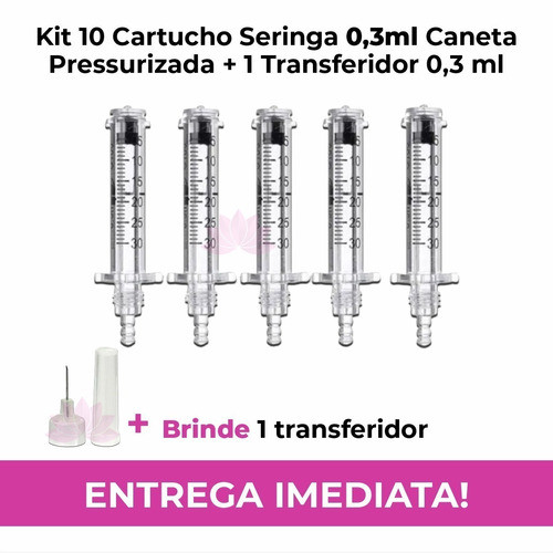Kit 10un Cartucho Seringa Ampola Hyaluron Pen 0.3 Promoção 1