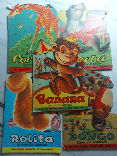 Antiguos Libros Infantiles Troquelados. Lote De 5. Ian 685 0