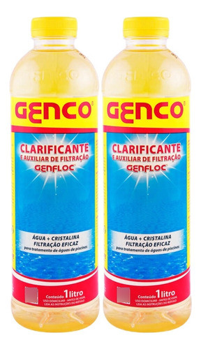 Kit 2x Clarificante Genfloc 1l - Genco 0