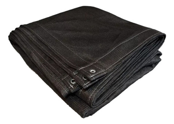 Media Sombra Antigranizo 4x4 Negro Con Costura Y Ojales 1