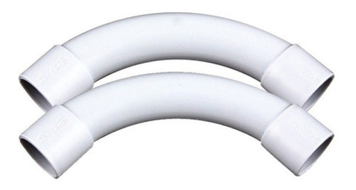 Pack X 10 Curva 90° Pvc D20 Ip54 Sica Electrosystem 20mm 0