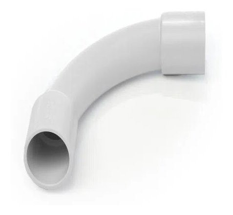 Pack X 10 Curva 90° Pvc D20 Ip54 Sica Electrosystem 20mm 1
