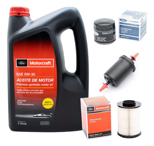 Kit Aceite Y Filtros Ford Focus 1.6l 2.0l Original 0
