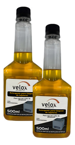 2 Detergentes Para Limpeza Bico Ultrassom 500ml - Velox 0