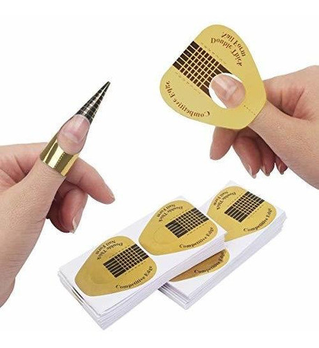Etiquetas Guia Para Extension De Uñas  X 200u. Herradura 0