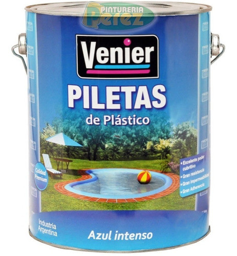 Pintura Para Piletas Plasticas Venier 4 Lts. Piscinas Fibra 0