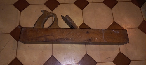 Garlopa Cepillo De Madera Antiguo 0