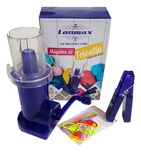 Máquina Tricotin Rabo De Gato Lanmax C/ 20 Marcador E 3 Agul 1