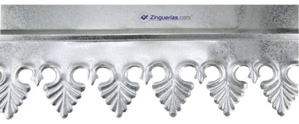 Cenefa Flor De Lis Zingueria Galvanizada 30 Cm. X 1,00 Metro 0