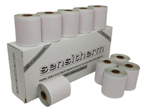 Papel Termosensible Para Ecg 50mm X 30mts - Caja X 10 Rollos 0