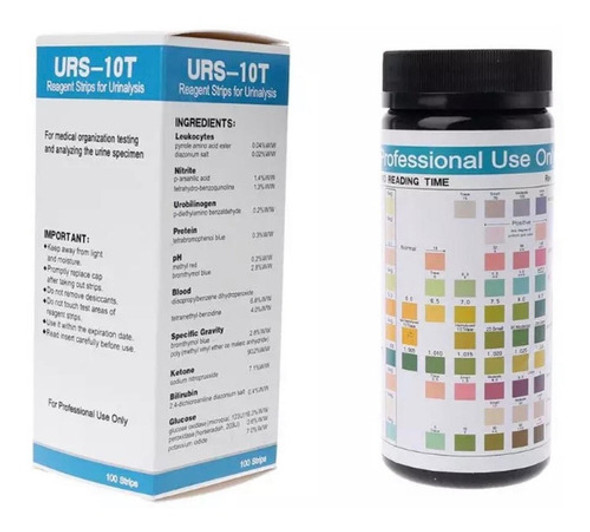 Test De Orina 10 Parametros Cetosis Glucosa Proteinas +otros 0