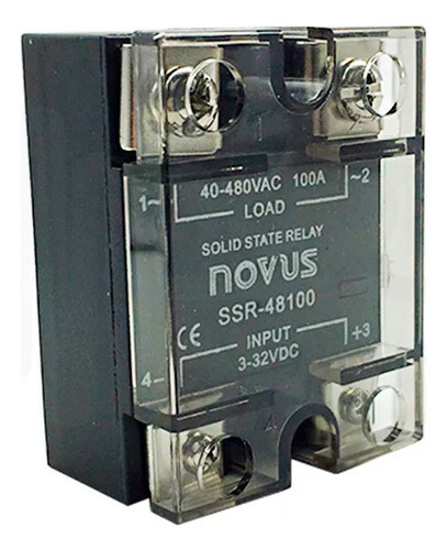 Rele De Estado Solido Ssr Novus 100a 3-32vdc Saída 40-480vac 0