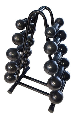 Suporte De Chão Para 5 Pares De Halteres De Peso Expositor 0