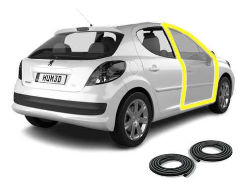 Burletes De Puertas Delanteros Peugeot 207 3p 0