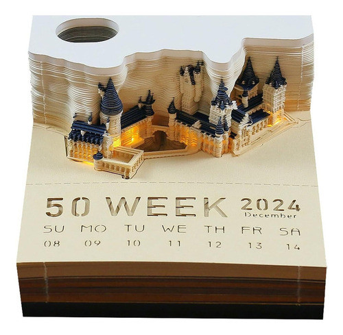 Calendário Semanal De Cadernos Magic Castle 3d 2024 0