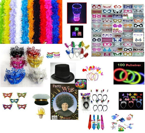 Kit Adereços 15 Anos 200 Itens,neon,plaquinha+frete Grátis 0