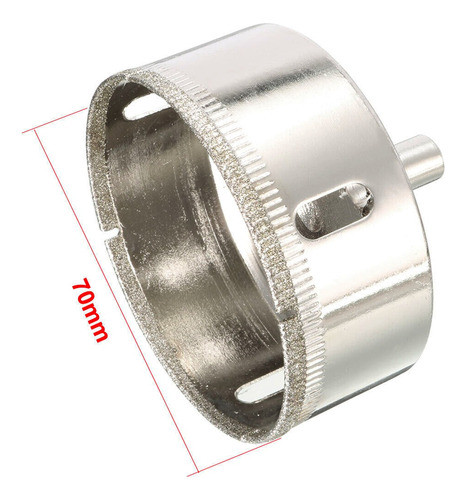 Mecha Copa Diamantada 70mm Vidrios Ceramicas Marmol Prof 1