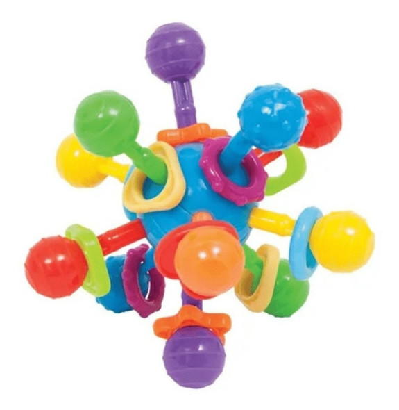 Brinquedo Bebê Chocalho Mordedor Flexível Atomic Ball Buba 1