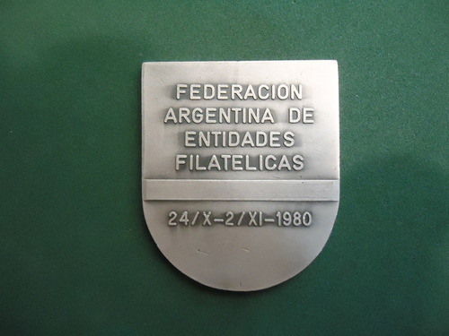 Medalla Exposición Internacional De Filatelia.bs As.80.sv 1