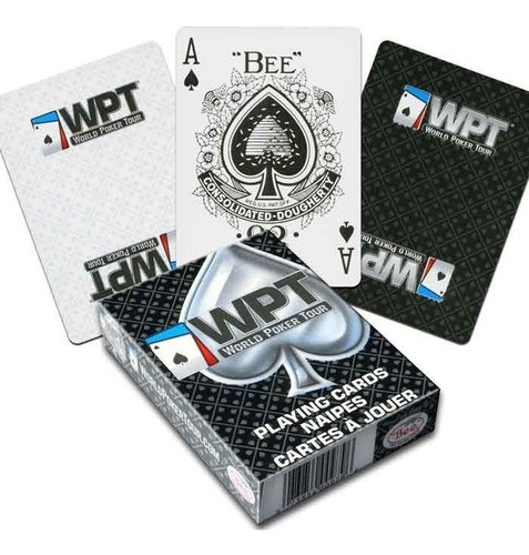 4 Mazos Cartas Poker Bee Profecionales World Tour Poker 0