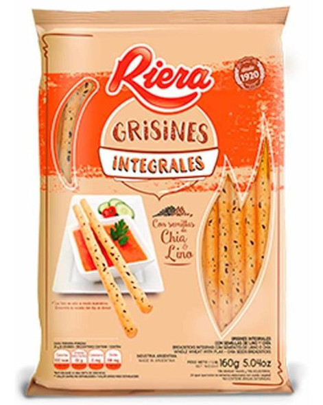 Pack X 20 Unid. Grisines  Integ.semill 160 Gr Riera Galleti 0