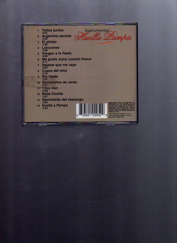 Cd Musical Instrumental Huella Pampa Tiempo De Folklore 2000 0