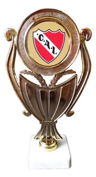 Trofeo Plástico Copa Plana Independiente 15cm Souvenir 0