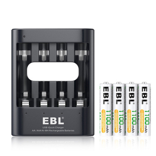 4pack Ebl Aa 2300mah Recargables + Iquick Usb Inteligente Ca 0