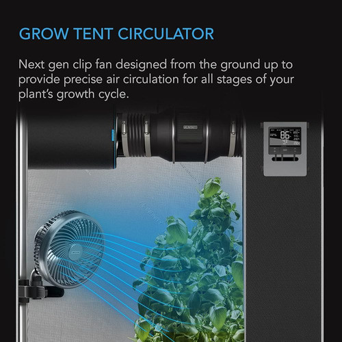 Ac Infinity Cloudray A6, Grow Tent Clip Fan 6 Con 10 Velocid 1