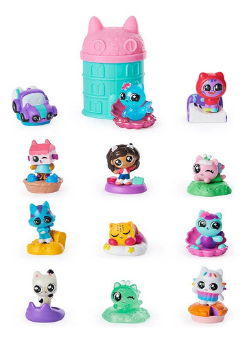 Gabby's Dollhouse - Conjunto 12 Mini Bonecos Meow-mazing 1