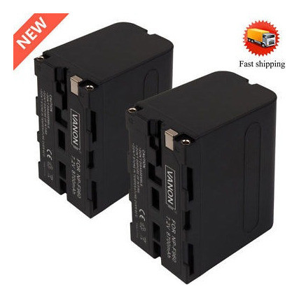 2 X Batería Para Sony Np-f750 Np-f550 Np-f950 F970 Np-f960 F 1
