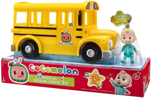 Jazwares Muñeco Cocomelon Musical Yellow Bus 0