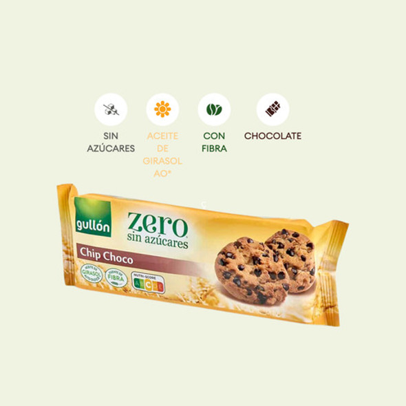 Galletita Choco Chip S/azucar Gullón 150 Gr 1